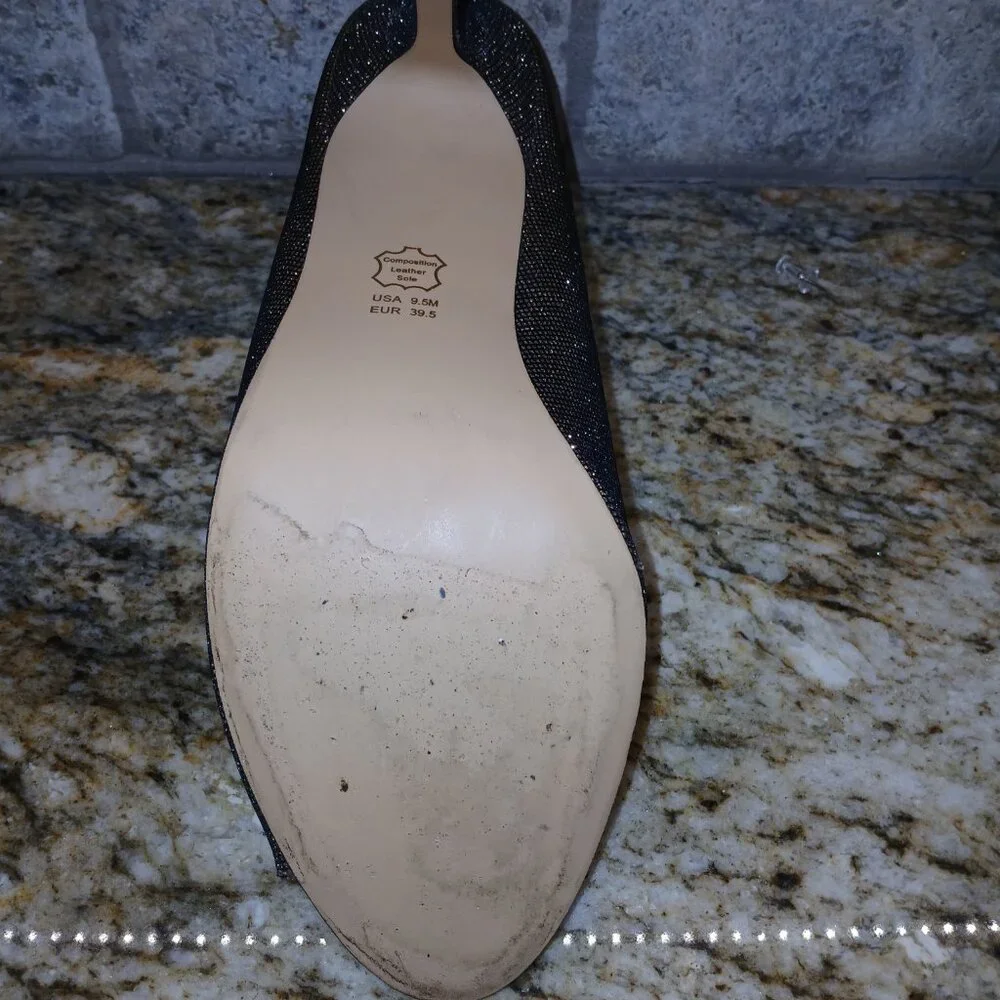 Nina Glitter Peep‑Toe Booties | Cutout Ankle Heels - Picture 7 of 7